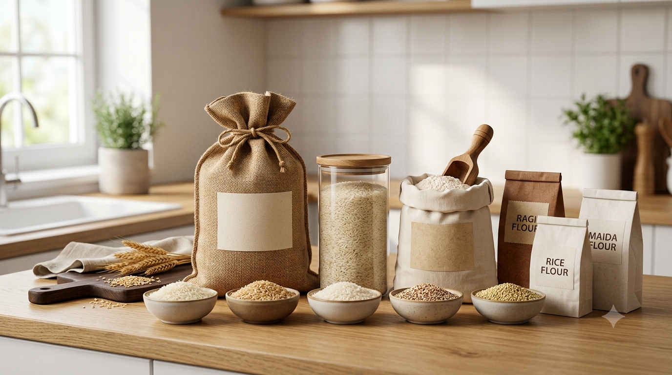 Rice and flour